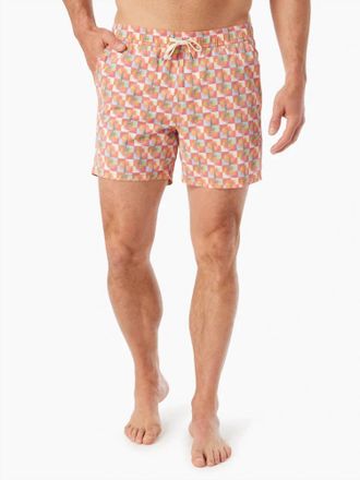 Fair Harbor Bungalow Swim Trunks In Sunny Daze