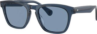 Oliver Peoples Square Frame Zonnebrillen Ov 5555Su R-3 - Heren - Zonnebrillen - Blauw - 54 MM - Accessoires