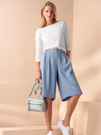 Heine 3/4 Arm-Pullover HEINE Feinstrickpullover, Damen, Gr. 34, ecru, 70% Viskose, 30% Polyamid, unifarben, Pullover 3/4 Arm-Pullover