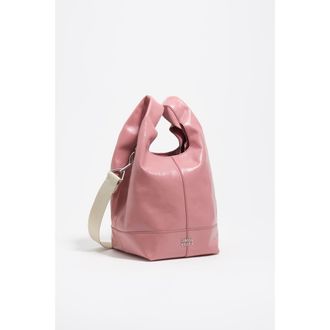 Bimba & Lola Medium Leather Tote Bag in Pink at Nordstrom