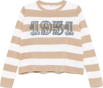 Max Mara Beige Striped Sweater