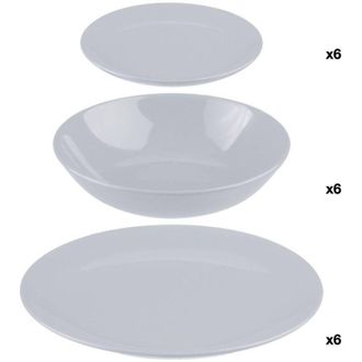 Secret de Gourmet Secret De Gourmet - Stoviglie 18 pezzi colore grigio