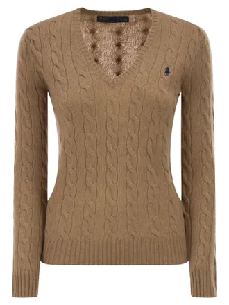 Polo Ralph Lauren kabeltrui van wol en kasjmier