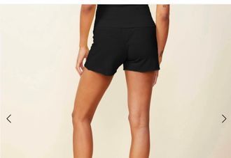 Monrow Supersoft Vintage Shorts In Faded Black