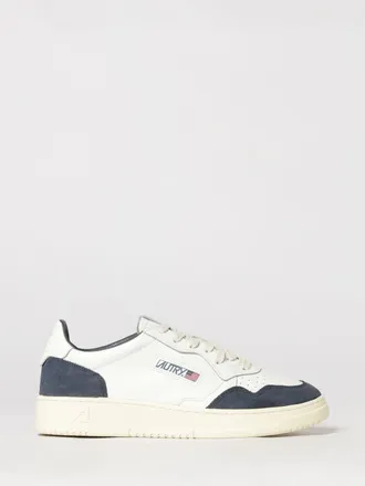 Autry Medalist Low Top Trainers in Bicolour Leather and Suede