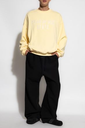 Fear of God Sweatshirt With Embroidered Logo, Mens, Yellow