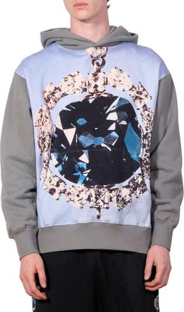 Pleasures x Richard Bernstein Mythic Hope Pullover Hoodie in Grey at Nordstrom, Size Xx-Large