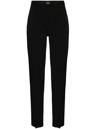 Ferragamo High-Waist Tailored Trousers - Black