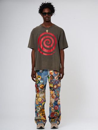 Gallery Dept. Mens T-Shirt in Black Cotton - Size X-Small