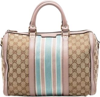 Gucci Pre-owned Handbags, female, Beige, Size: ONE SIZE Pre-owned Satchel