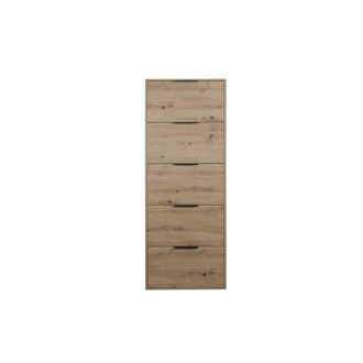OEM Scarpiera 5 Ribalte Slim Cm. 65x15x174 H Rovere A