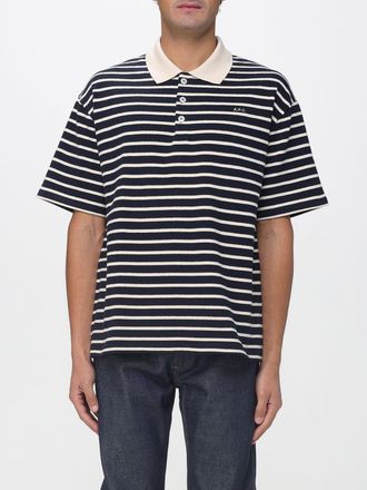 A.P.C. Polo in cotone organico a righe A. P.C