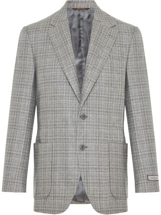 Canali Geruite blazer - Grijs