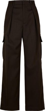 Burberry Brown Wool Cargo Pants