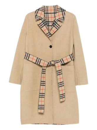 Burberry Jas met ceintuur - Beige