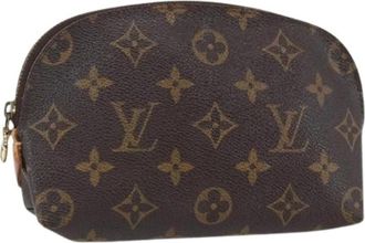 Louis Vuitton Pre-owned Canvas Pouch - Dames - Vintage Clutch - Bruin - ONE Size - Vintage