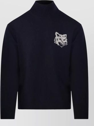 Maison Kitsun&eacute; wool high neck jumper