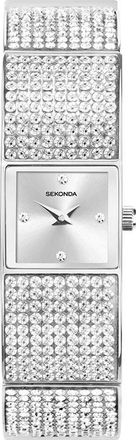Sekonda Womens 40602-S Ladies Crystal Watch - Silver - One Size