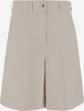 Patou Beige Denim Bermuda Shorts