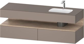 Duravit Qatego Lavabo Encastrado Con Base De Lavabo Consola, - Duravit