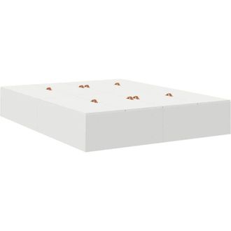vidaXL Estructura De Cama Blanco 190 X 135 X 31.5 Cm Vidaxl