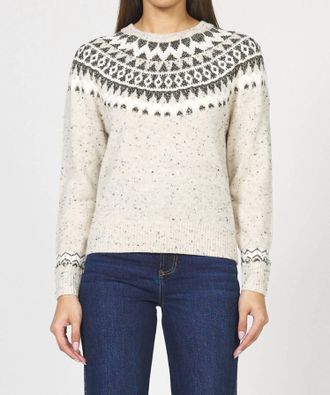 Dear John Denim Sarafina Crew Neck Sweater In Ivory