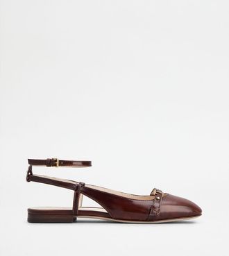 Tod's Slingback Ballerinas in Leather