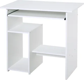 HOMCOM Scrivania Pc In Legno Con Mensola Per Tastiera Estraibile E Porta Cpu - Homcom
