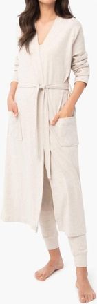 Under The Canopy Organic Cotton Robe In Oatmeal