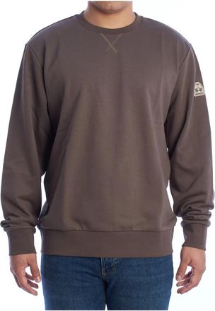 La Martina Sweatshirt met ronde hals - Heren - Sweatshirts - Bruin - 3XL - Katoen - Hoodies & sweatvesten