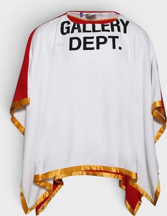 Gallery Dept. Mens Boxing Towel Poncho Red White - Size: 40/42/Regular