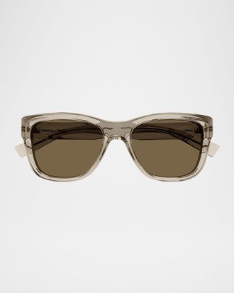 Saint Laurent Men & apos;s SL 674 Plastic Square Sunglasses