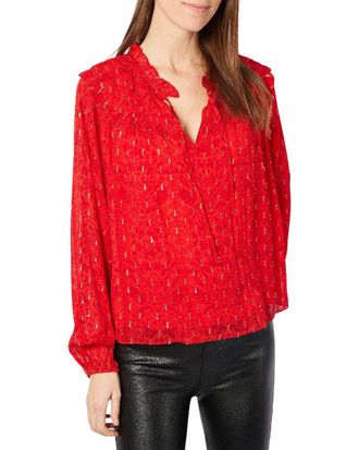 Sail to Sable Ruffle Front Top