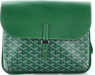 Goyard Coursier Messenger Bag Coated Canvas and Leather