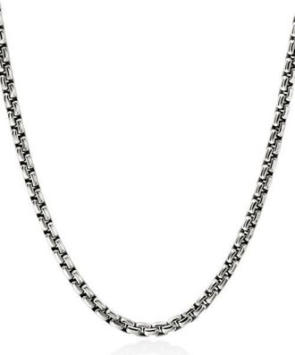John Hardy Box Chain Necklace in Silver at Nordstrom, Size 22 In