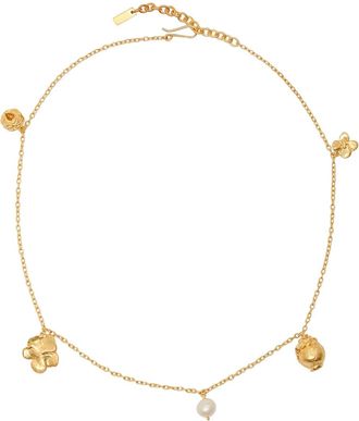 Completedworks flower.charm necklace - Oro
