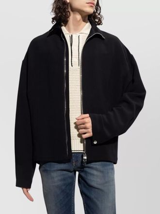 Alexander McQueen jackets with long sleeves and high collar