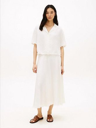 Tommy Hilfiger Falda midi plisada de corte evas&eacute;