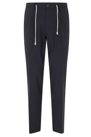 Eleventy Jogger Pants with Drawstring Waist and Button Closure