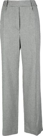Alexandre Vauthier Viscose Wool Trousers - White/Black