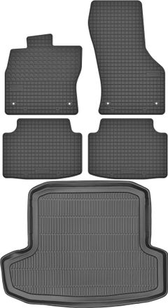 OEM Juego De Alfombrillas De Goma Para Coche Y Maletero Para Skoda Octavia Iii Kombi (2013-2020)