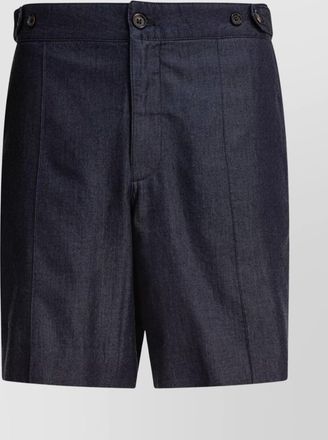 Alexander McQueen tailored shorts with back pockets and belt loops