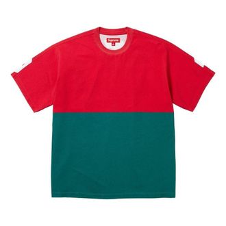 SUPREME FW23 Week7 Split T-shirt Red SUP-FW23-127