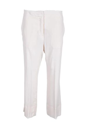 Semicouture Trousers Silk Acetate White