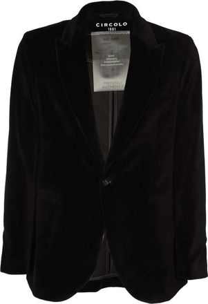 Circolo 1901 Stijlvolle Jassen Collectie - Heren - Blazers - Zwart - XL - Katoen - Jassen