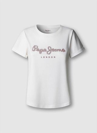 Pepe Jeans London T-shirt met korte mouwen en logo
