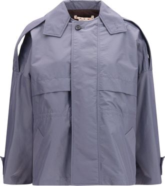 Marni Womens Nylon Jacket Dark Ash Polyamide