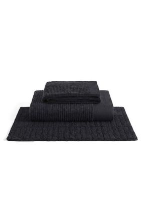 Zone Denmark Classic 5-Piece Cotton Towel Set in Black at Nordstrom
