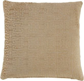 Ballard Designs Atlas Cut Velvet Pillow - Champagne 20 x 20 - Ballard Designs
