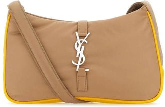 Saint Laurent Cappuccino Econyl Le 5 a 7 Shoulder Bag